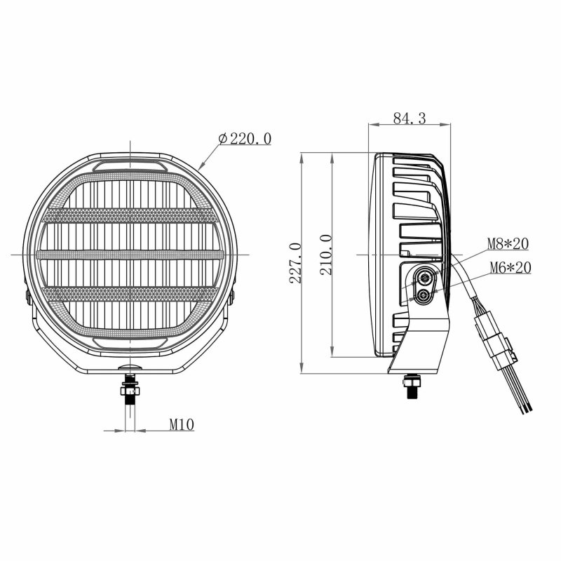 OZZ XR2 P9" Arctic Edition blanc (10-35V)