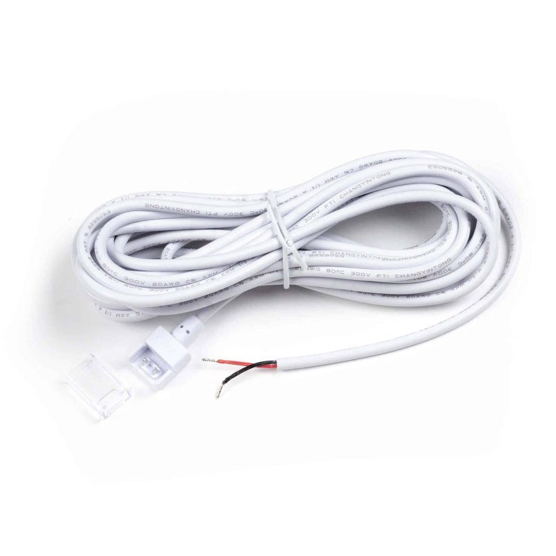 connecteur IP68 pour strip LED (conn. - extrémité de câble 500cm)