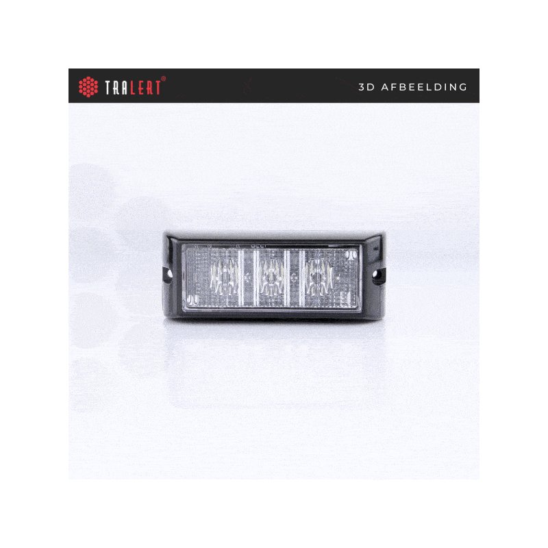 barre flash LED | 3 LED's | Orange | 10v - 30v