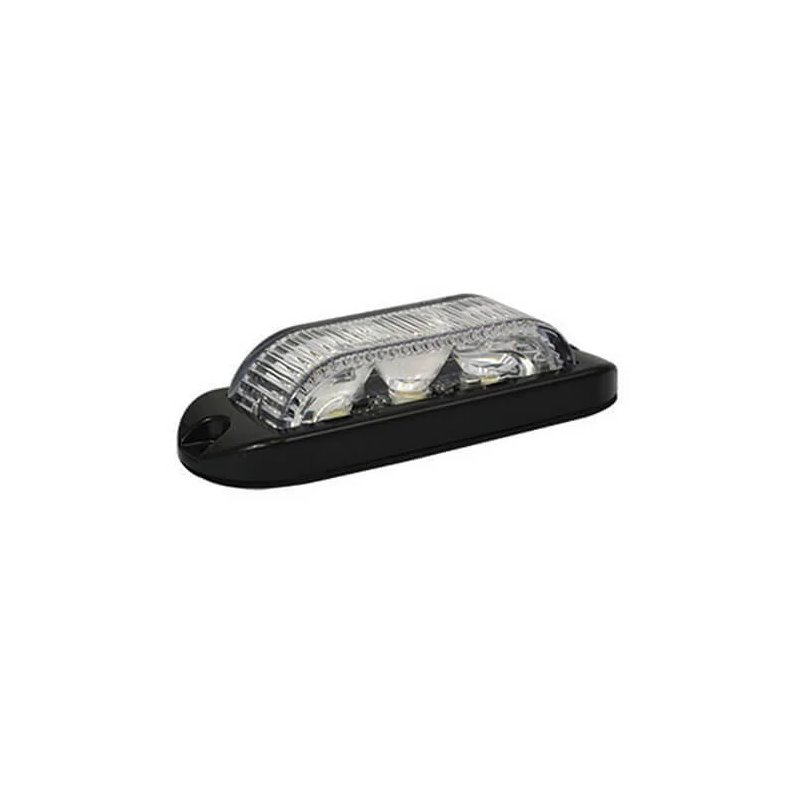 barre flash LED 3 LED | Orange | 180 degrés | 10-30v