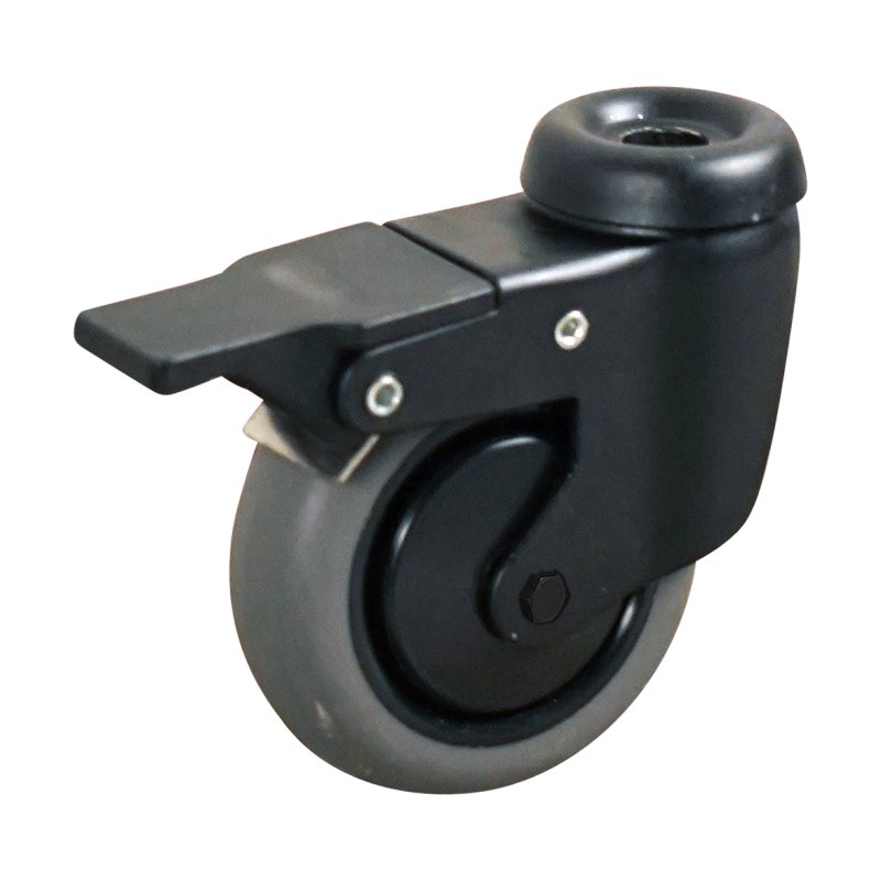 roulette pivotante avec frein 80mm serie 68 ᠆ 48 trou pour boulon roulement à billes Arco