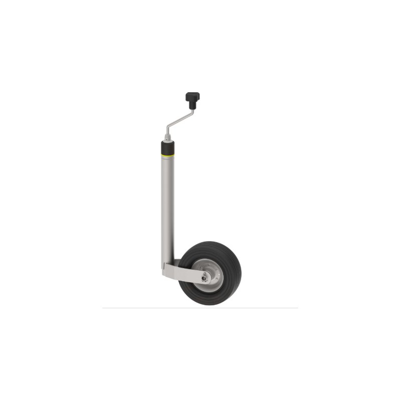 roue jockey avec indicateur de charge d’appui Ø48mm Ø220x65mm jante en acier