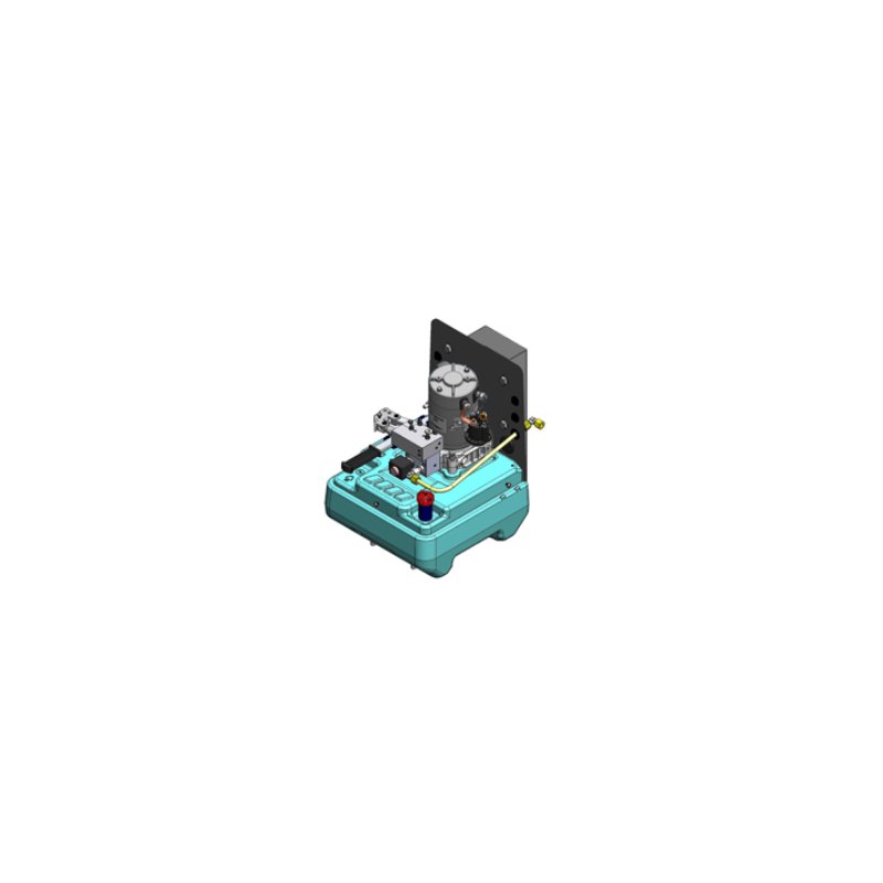 agrégat compacte hydraulique "KUBE" DC24V-2.2KW RE 15L réservoir plastique bouton poussoir pupitre met noodhandpomp