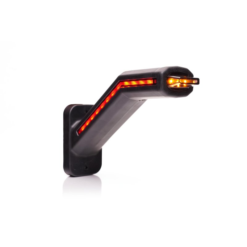 LED Feu de gabarit LED gauche incl. feu clignotant, cabuchon foncé 12-24V