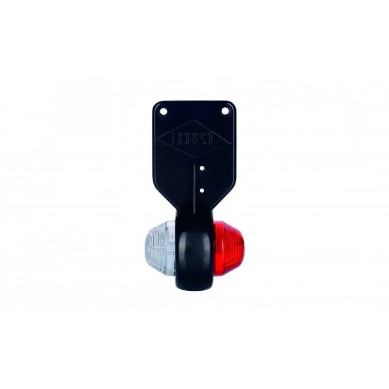 LED breedtelamp links rood-wit 12-24V 50cm kabel