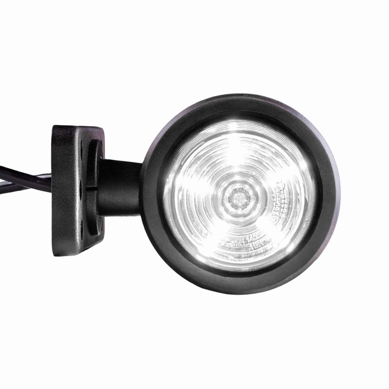 LED breedtelamp set 12-24V | rood-wit | korte paal
