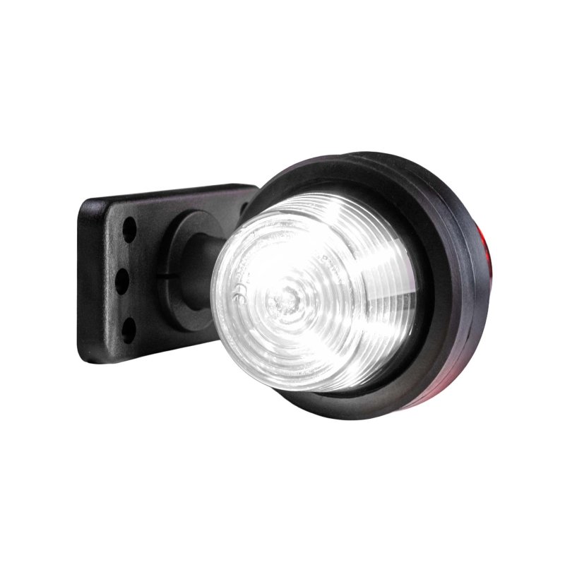 LED breedtelamp set 12-24V | rood-wit | korte paal