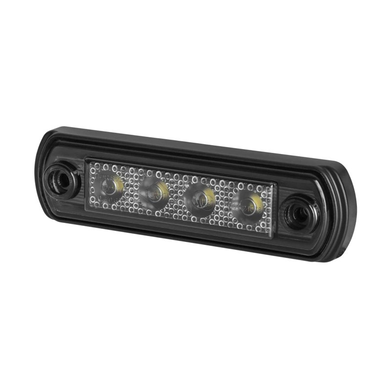 LED dark markeringslicht rood 12-24V 50cm kabel