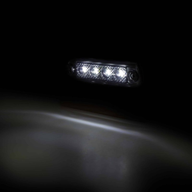 LED dark markeringslicht wit 12-24V 50cm kabel
