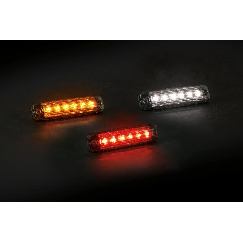 LED markeerlicht | darklook | wit | 12-24V | 0,15m. kabel
