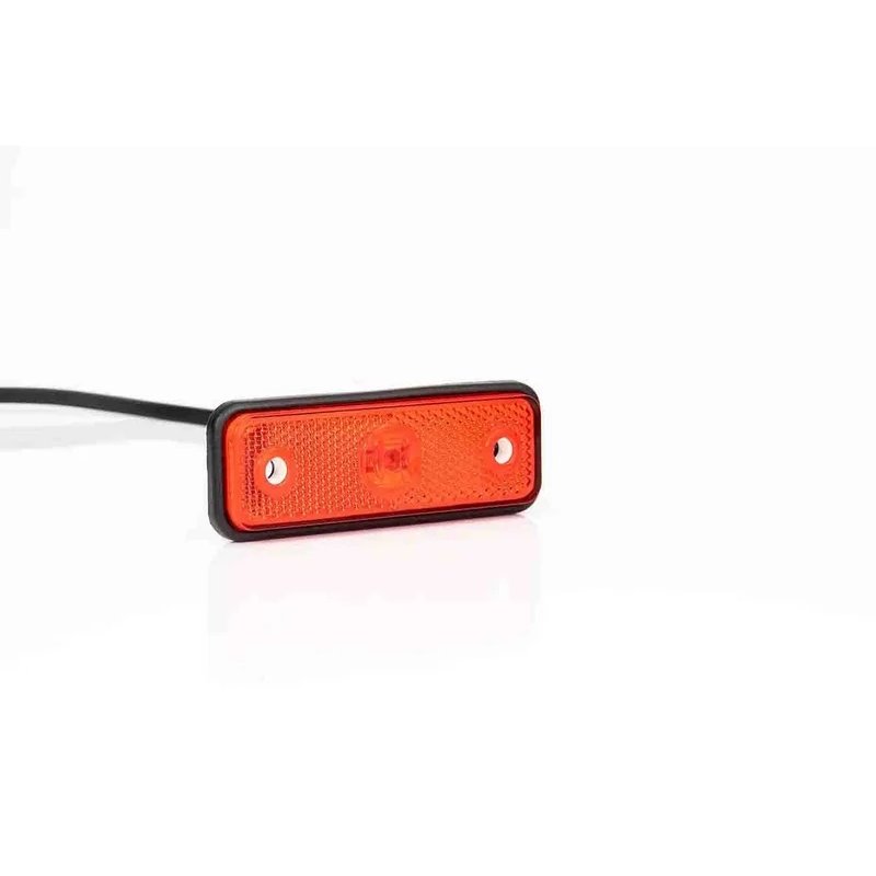 LED markeringslicht rood | 12-24V | 50cm. kabel | 1,5mm². connector