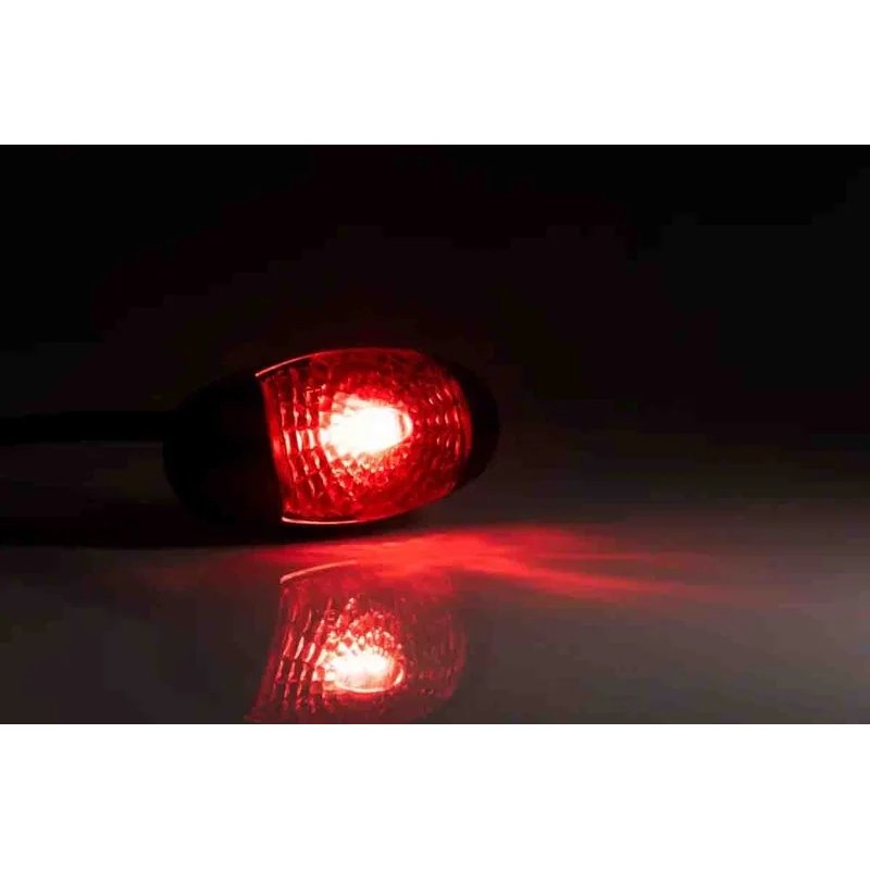 LED markeringslicht rood | 12-24V | 50cm. kabel met 0,75mm. connector