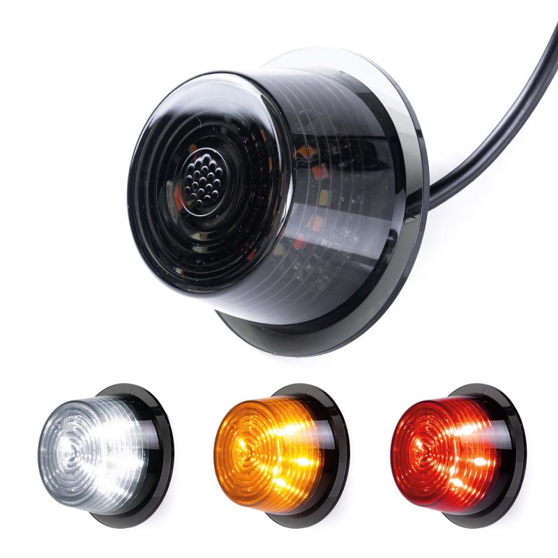 LED module dark lens multicolor+knipperlicht 12-24V | 5m. kabel
