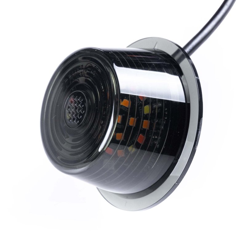 LED module dark lens multicolor+knipperlicht 12-24V | 5m. kabel