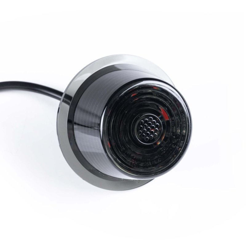 LED module dark lens | rood | 12-24V | 5m. kabel