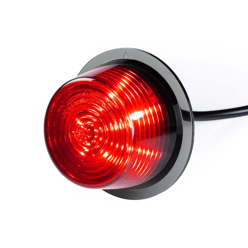 LED module dark lens | rood | 12-24V | 5m. kabel