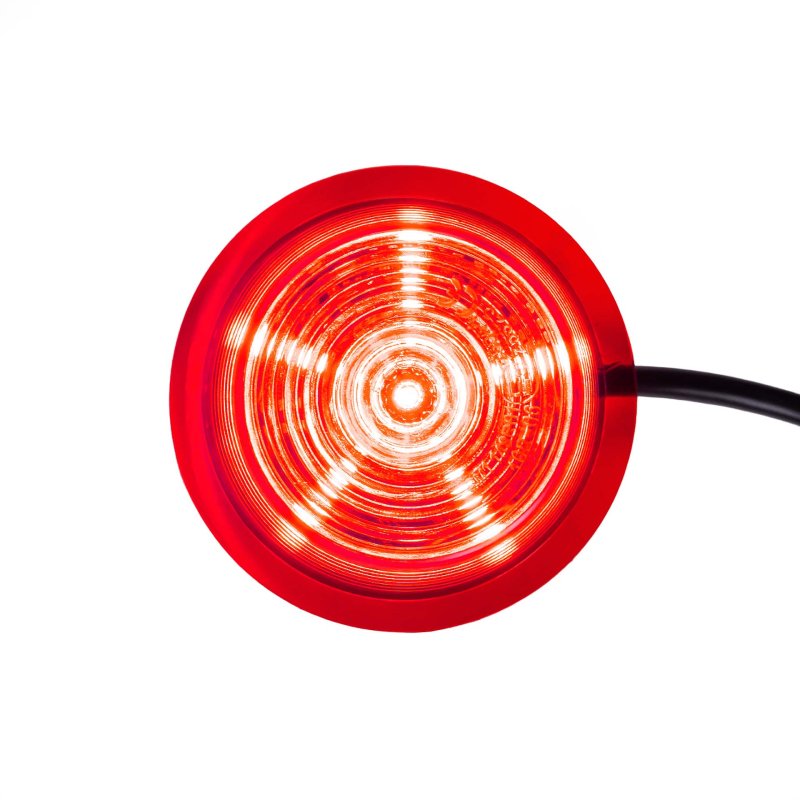 LED module rood lens | rood | 12-24V | 5m. kabel