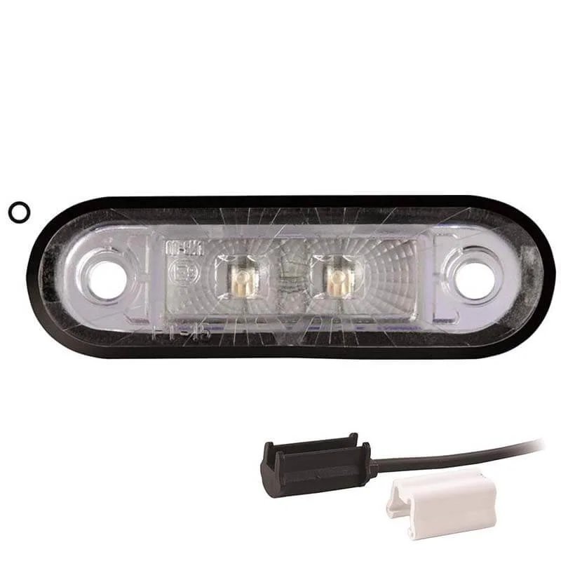 Feu de position LED blanc | 12-24V | 1,5mm². connecteur