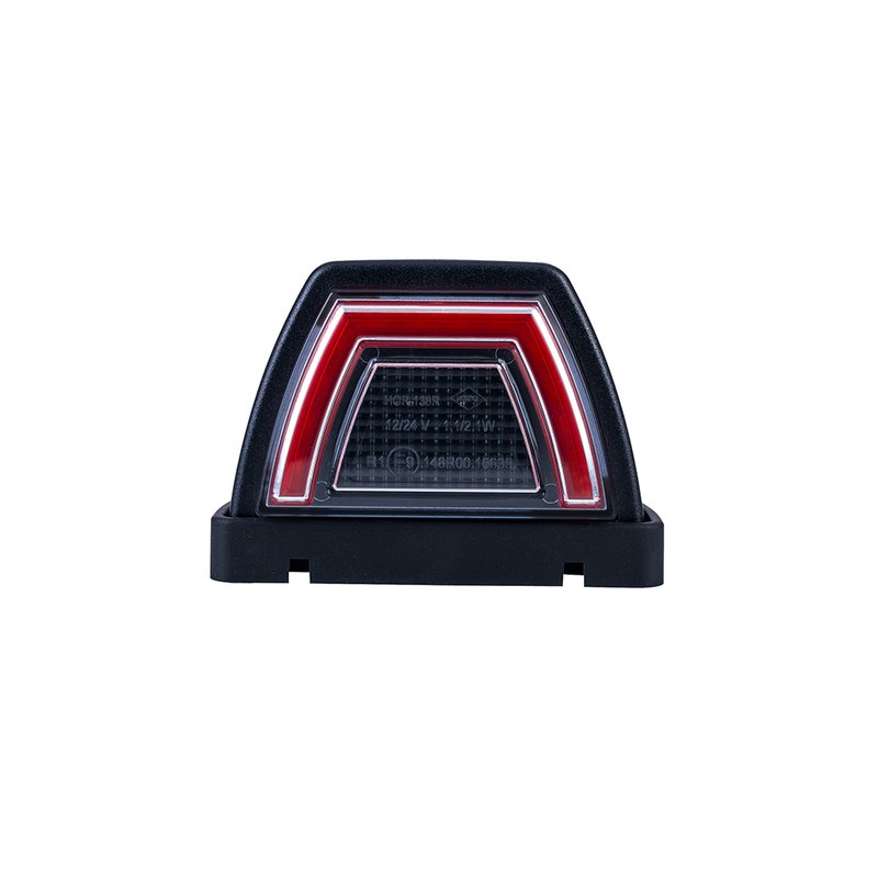 LED toplamp neon rood 12-24V, 50cm kabel