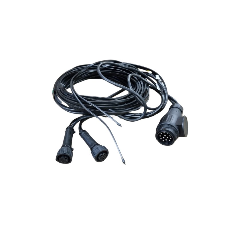 kabelboom 12,0m. / 9,0m.(1,5mm²) / 13-polig / 7-PIN's AMP