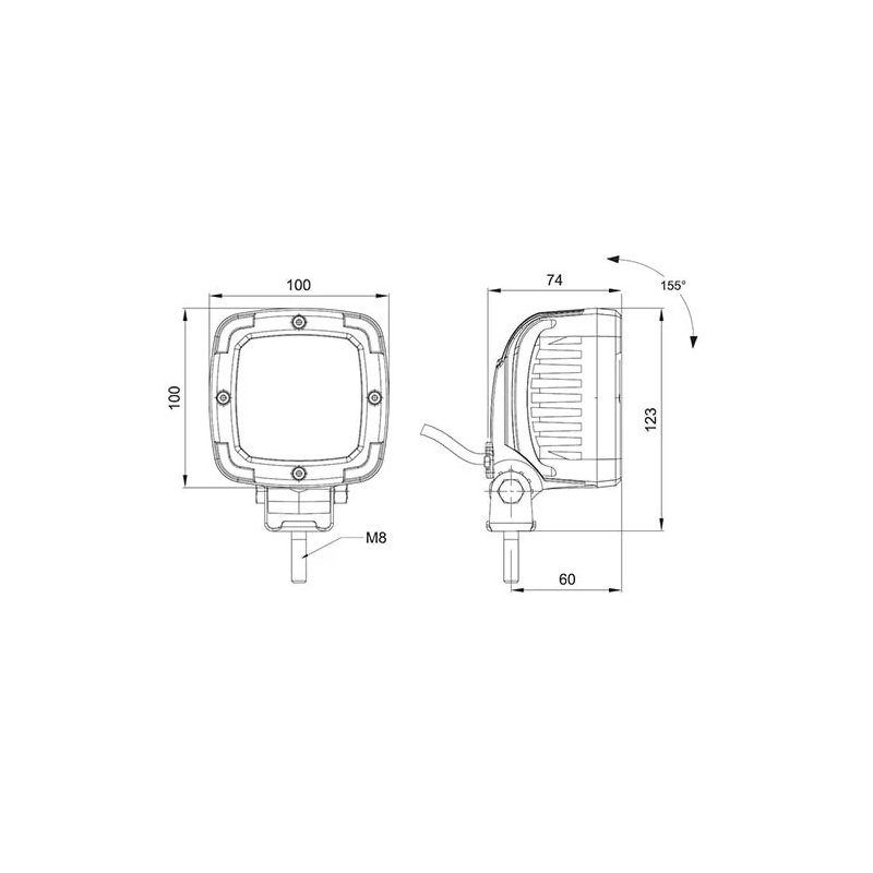werklamp | kleurrand grijs | 36-serie