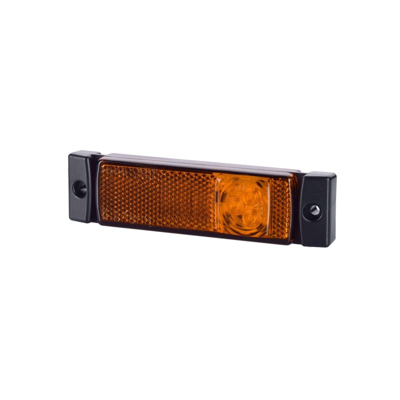 LED markeerlicht | amber | 12-24V | 0,45m. kabel