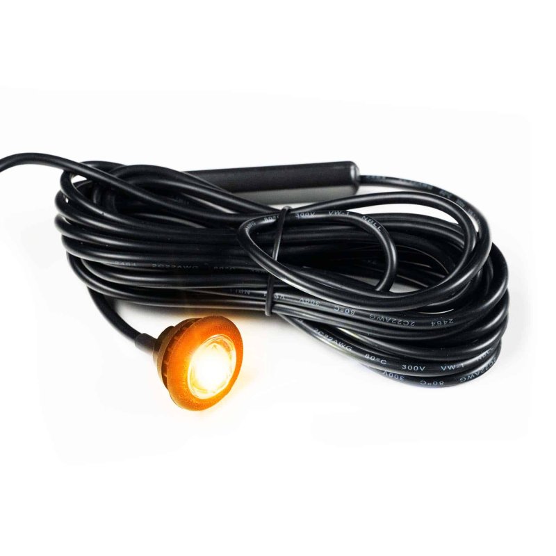 LED markeerlicht amber 12-24V 500cm kabel