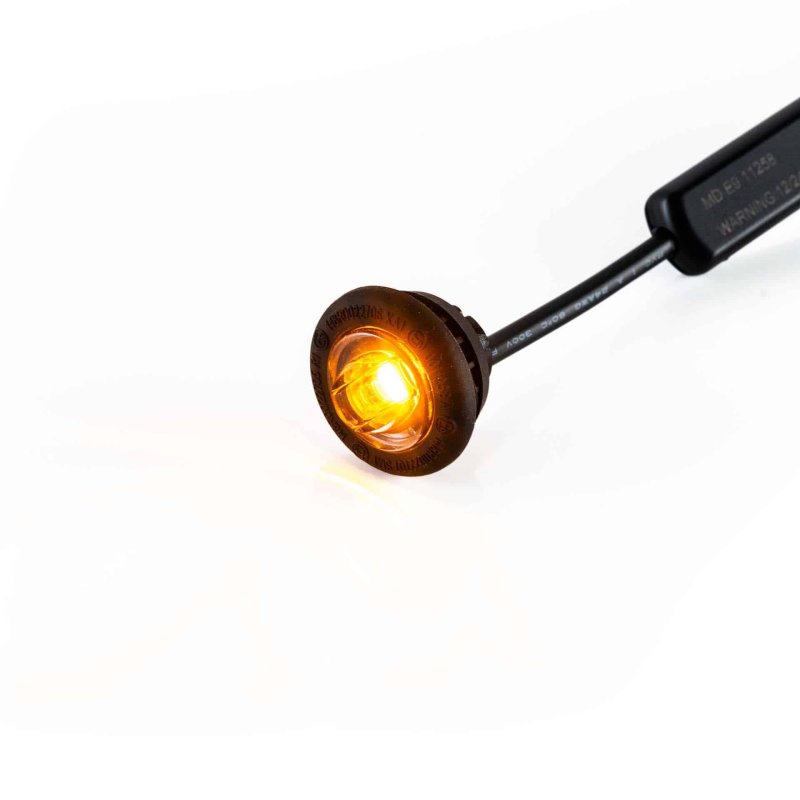 LED markeerlicht amber 12-24V 500cm kabel