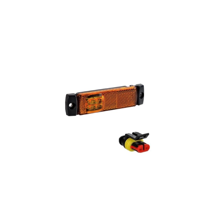 LED markeerverlichting amber 12/36V 1,5m + Superseal