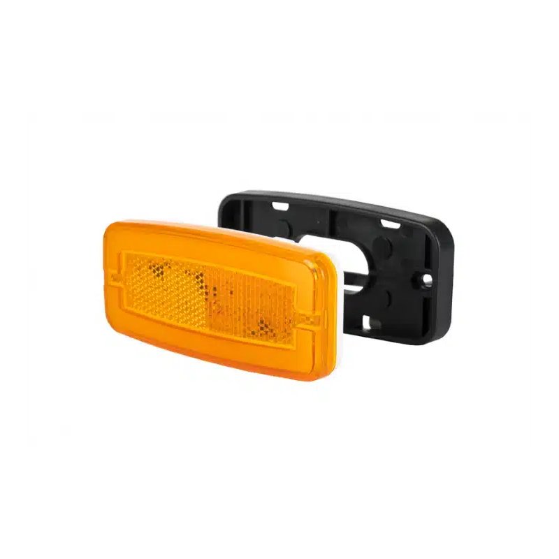 LED markeringslicht amber met beugel