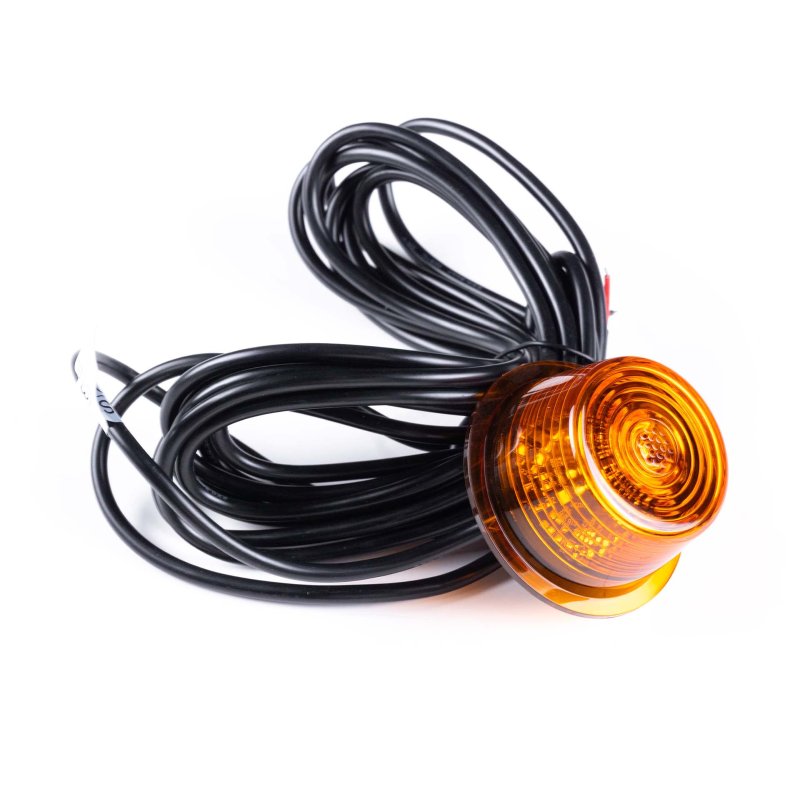 LED module amber lens | amber | 12-24V | 5m. kabel