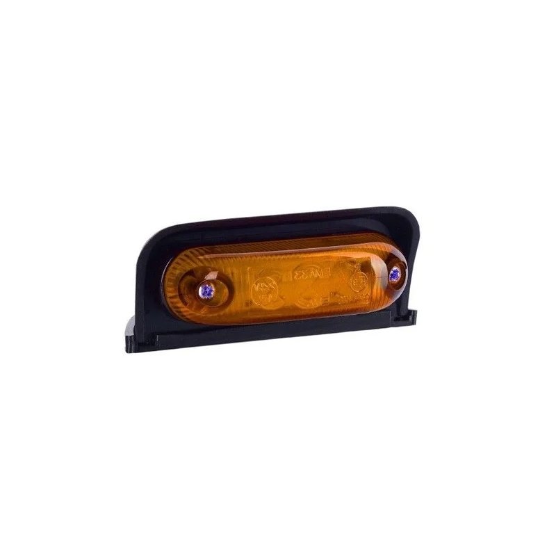 Feu de position LED orange avec support | 24V | 50cm cable