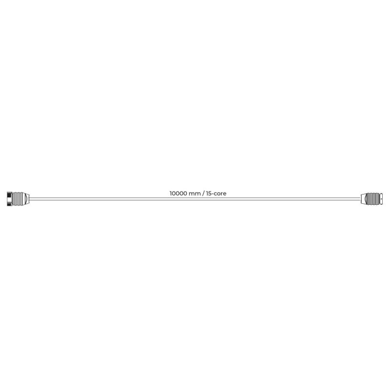 Hoofdkabel 10m | excl zij-kabel | 15-aderig | 2x 15P Bajonet
