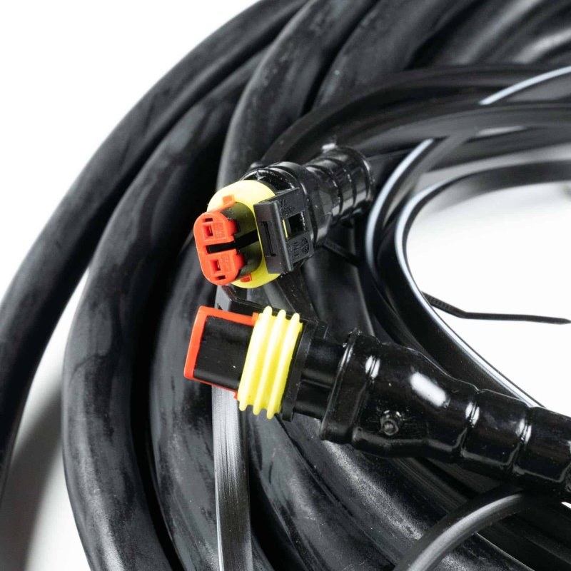 Hoofdkabel 10m | incl zij-kabel | 10-aderig | 2x 15P Bajonet