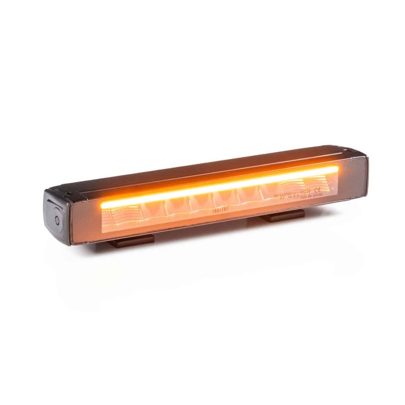 LED lightbar Stratos 326mm | incl. R65 flitser | rood-amber DRL