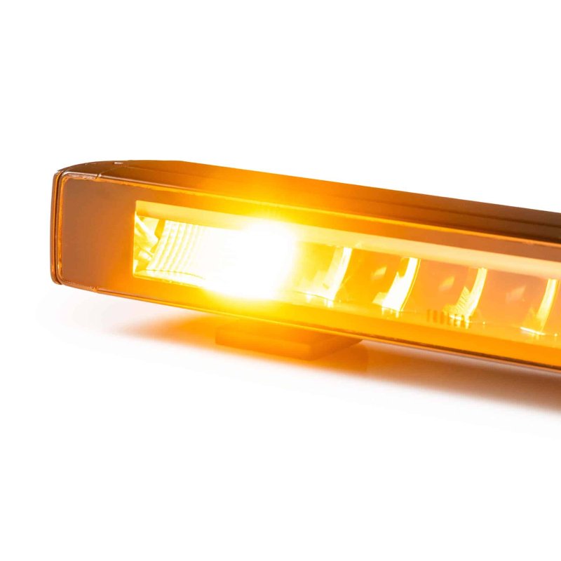 LED lightbar Stratos 326mm | incl. R65 flitser | rood-amber DRL