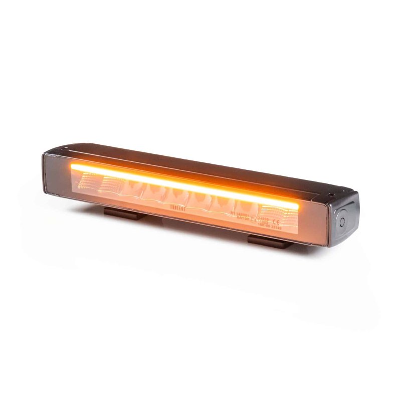 LED lightbar Stratos 326mm | incl. R65 flitser | rood-amber DRL