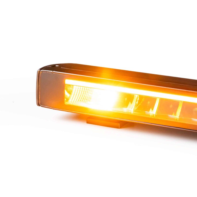 LED lightbar Stratos 530mm | incl. R65 flitser | rood-amber DRL
