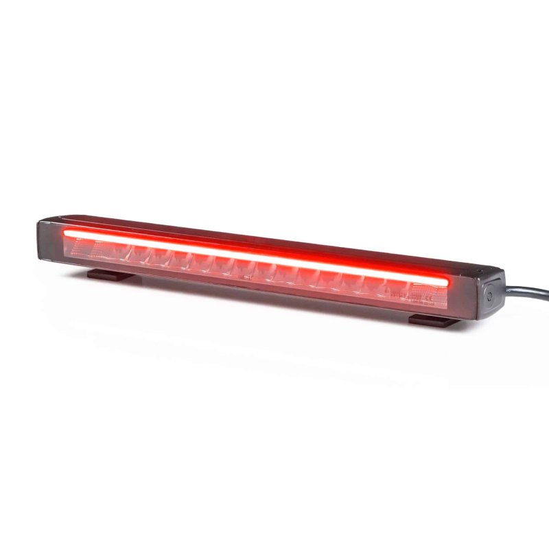 LED lightbar Stratos 530mm | incl. R65 flitser | rood-amber DRL