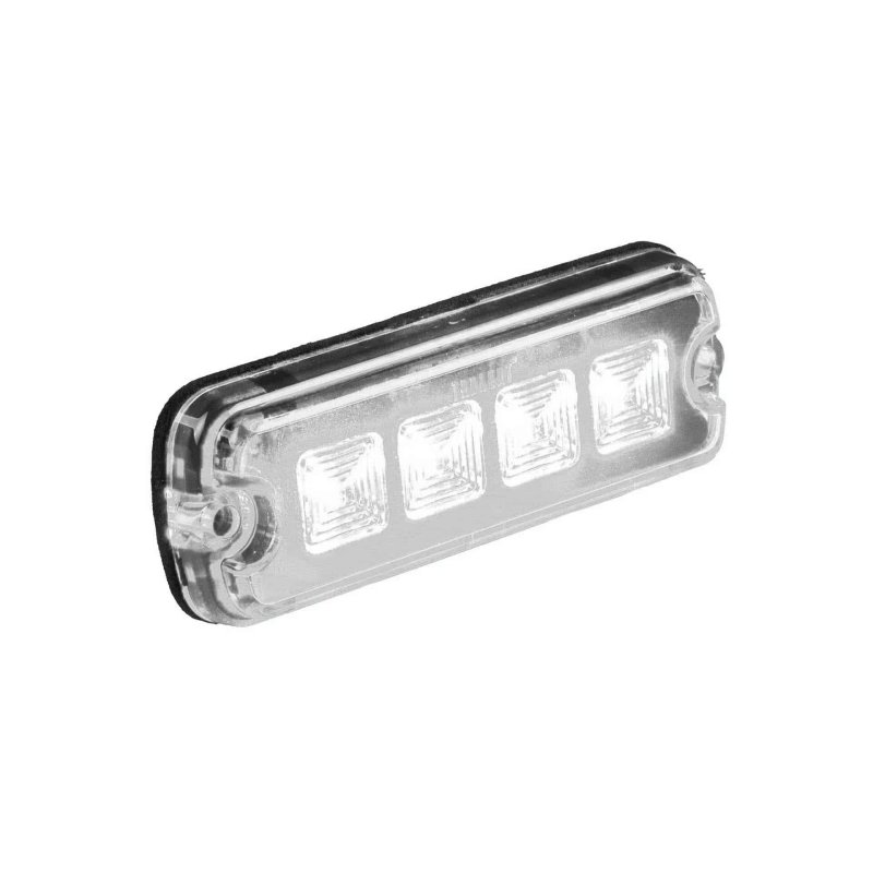 LED R10 flitser 4-LED wit 12-24V 200cm kabel