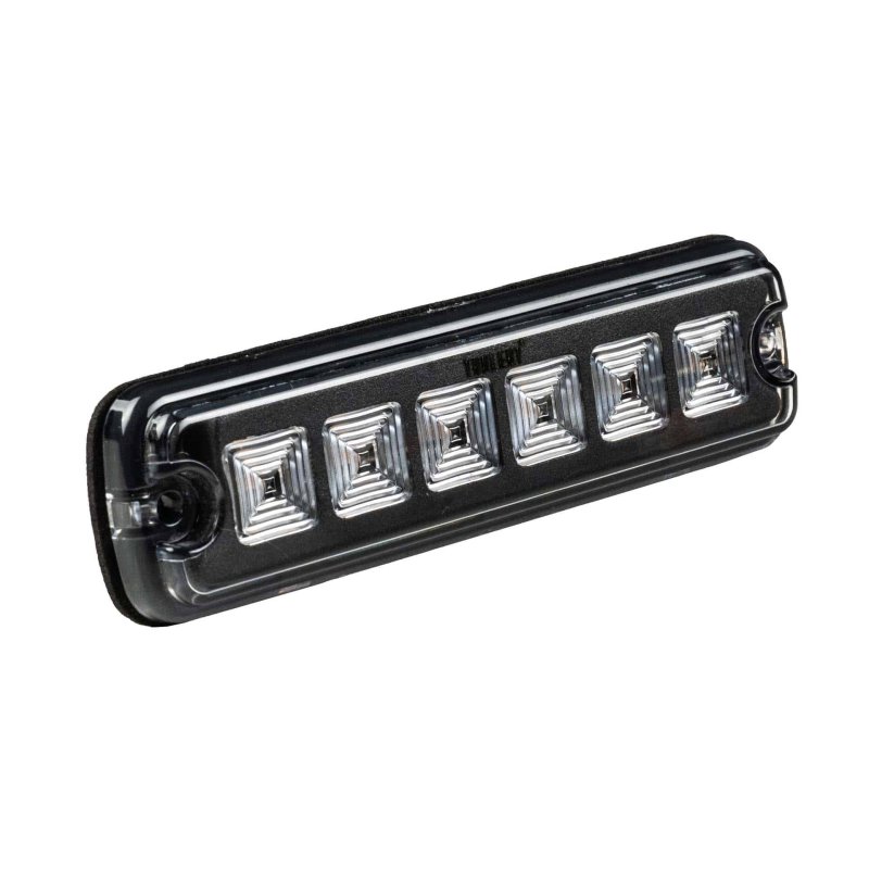 LED R10 flitser 6-LED blauw 12-24V 200cm kabel
