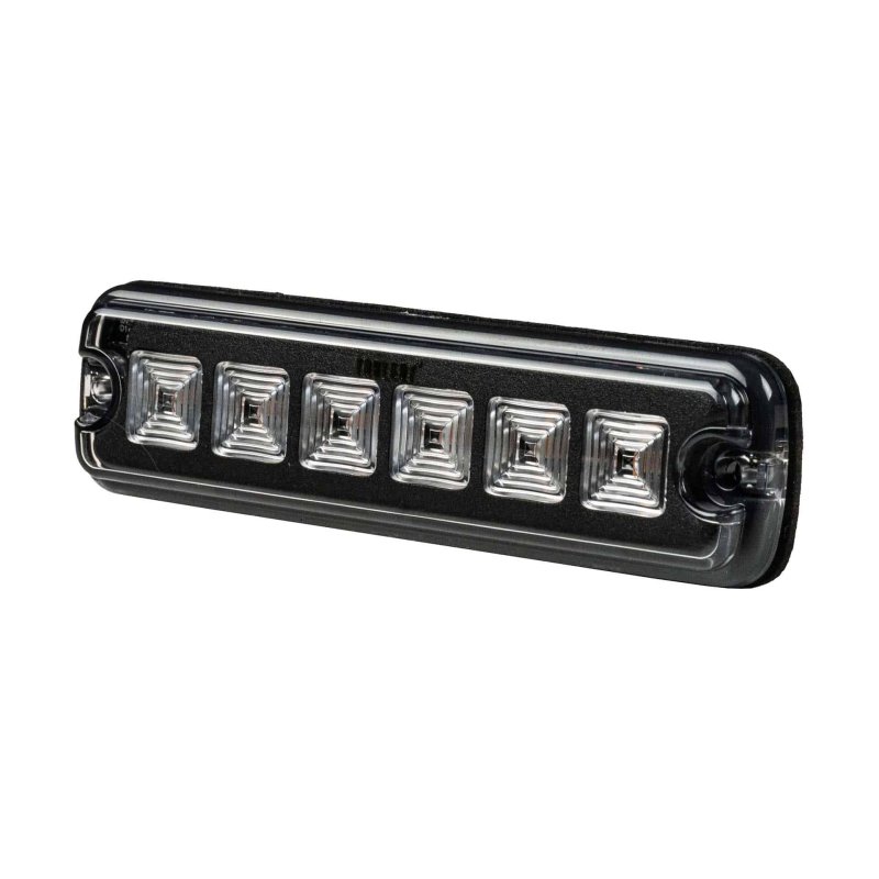 LED R10 flitser 6-LED wit 12-24V 200cm kabel