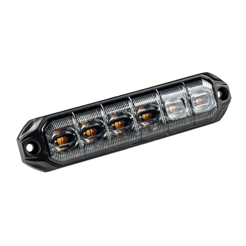LED R65 CL2 flitser 6-LED amber 12/24V 50cm kabel + Superseal