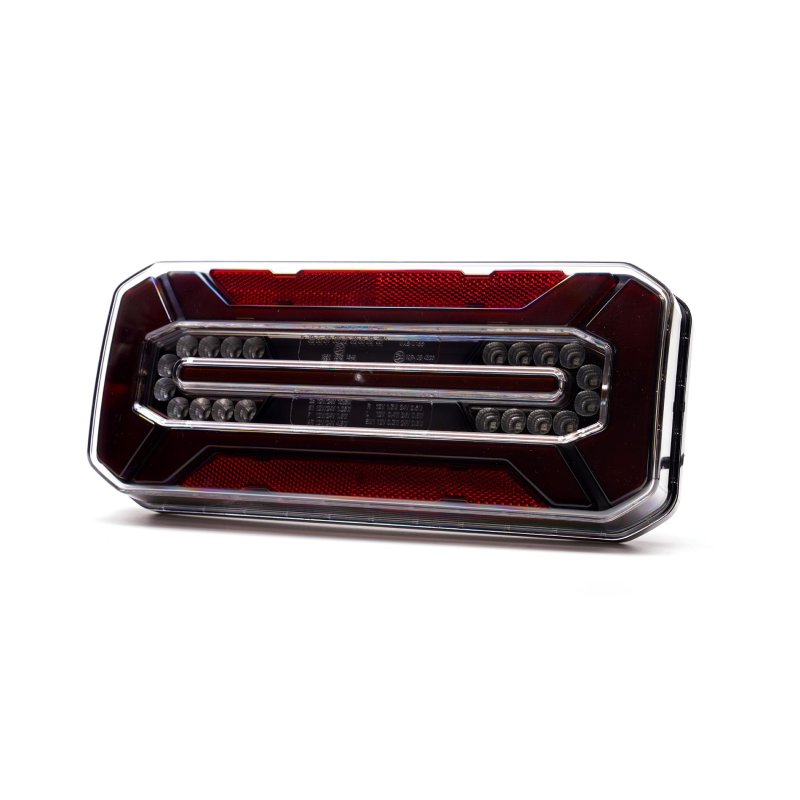 LED achterlicht black links | 12-24V | 7-Pin's AMP