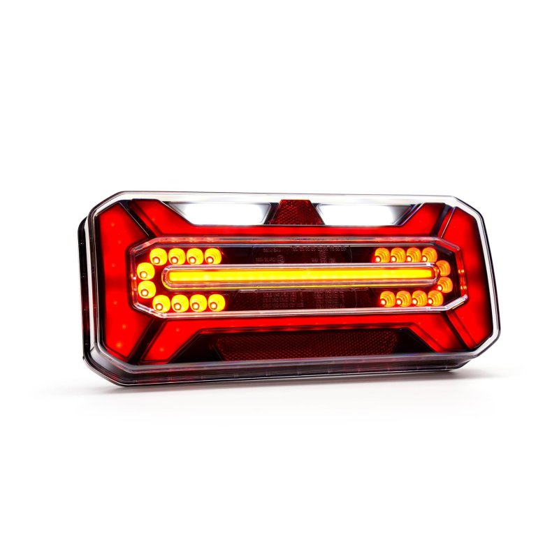 LED achterlicht black rechts | 12-24V | 7-Pin's AMP
