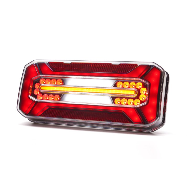 LED achterlicht black universeel | 12-24V | 7-Pin's AMP