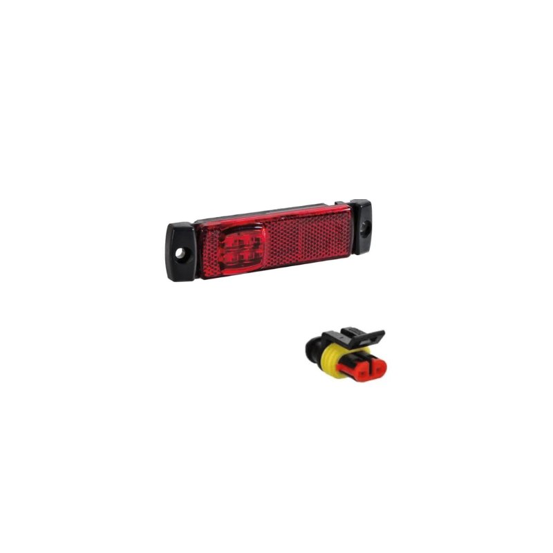 Feu de position LED Rouge | 12-24V | 50cm cable