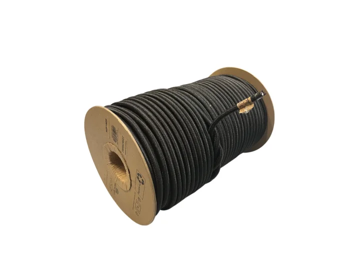 Bobine sandow élastique 100 m x 8 mm noir