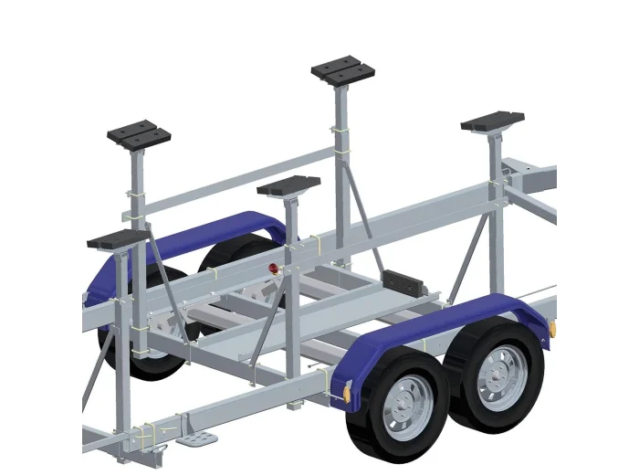 Patin double 300x100x35 mm alesage 2 x 11 mm