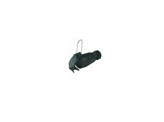 Prise socle femelle 7 plastique pour prolongateur blister